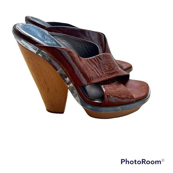 MARNI Wood Heel Platform Sandal - Picture 2 of 9